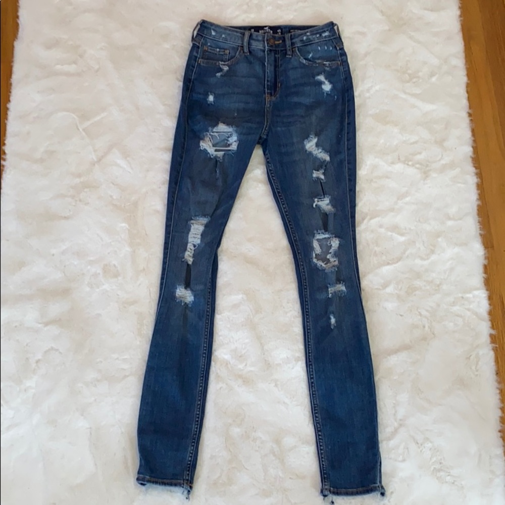 Hollister jeans skinny high rise size 0